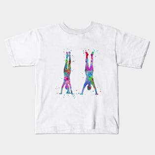 Handstand by couple, Kids T-Shirt